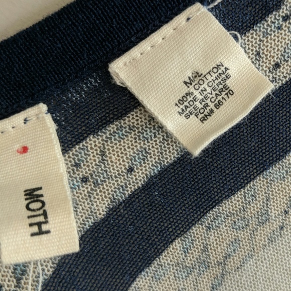 Moth Anthropologie Floral Open Front Cardigan M - Picture 2 of 8